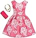 Barbie Complete Looks Pink White Floral Gown, Pink/White