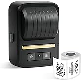 Sticker Maker Machine, Label Maker for Small Business, N20 Portable Bluetooth Thermal Label Printer Barcode, Address, Logo, Clothing, 2 Inch Sticker Printer for Phones (Black)
