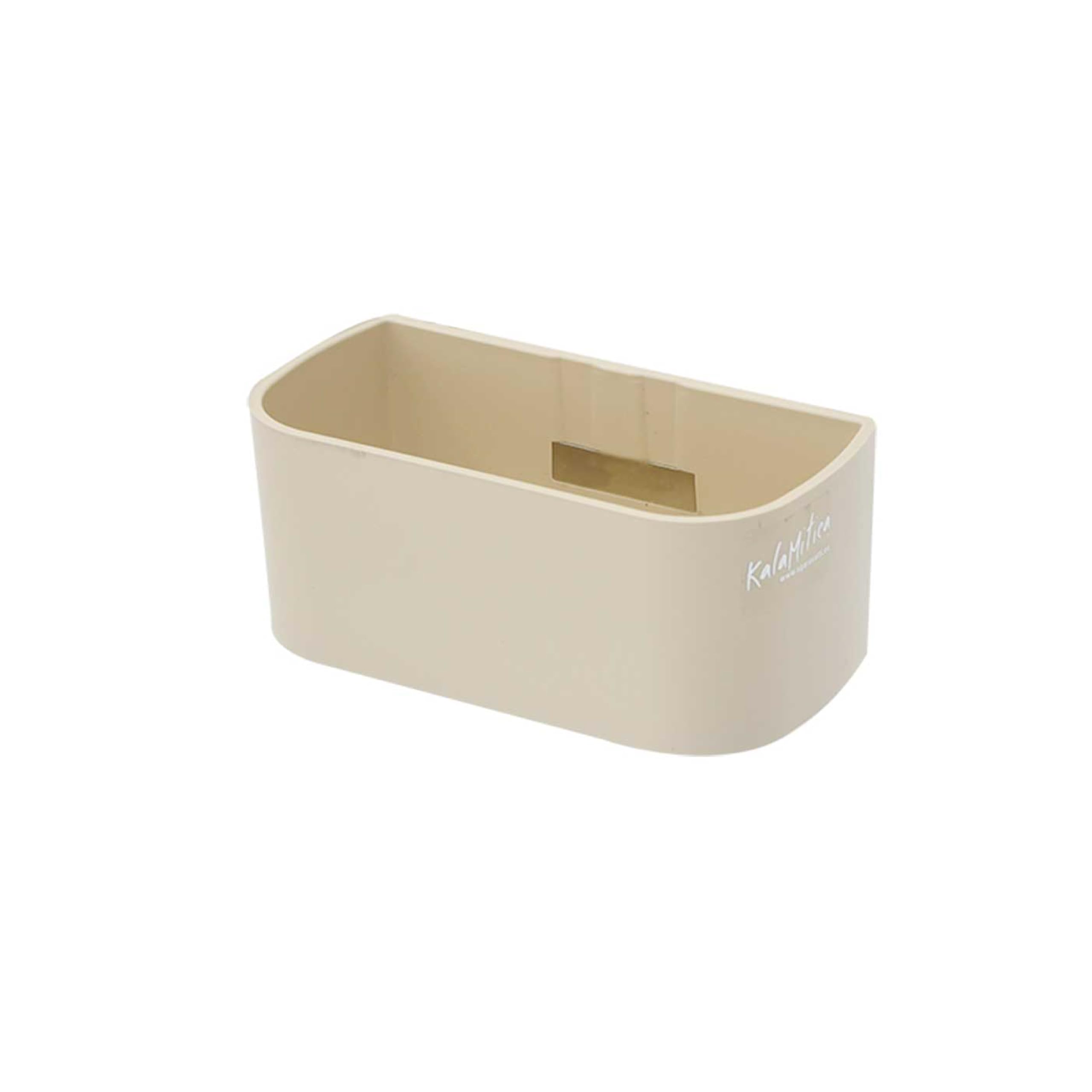 KalaMitica - Magnetic Container 13.8x6.7x5.7cm – Ivory - Magnetic Storage Organiser for Whiteboard, Fridge, Locker and any Metal Surface, Marker Holder, Plant Pot — image 1