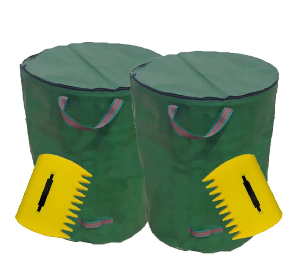 FIAMER Garden With Lid Garbage Bag Deciduous Palm Lawn Pool 72 Gallon Three-piece Reusable Packaging Claws Hand-held Scorpion Leaf Shovel Fast Leaf And Lawn Remove Fallen Series Great Tool