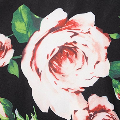 Summer Dress,Clearance! AgrinTol Women Casual Vintage Printing Bodycon Sleeveless Evening Party Prom Swing Dress (M, Black1) - Thumbnail 5