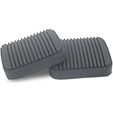 Sheisor Brake Pedal Pads, Clutch Pedal Pads Replacement Compatible with Jeep Cherokee XJ Comanche MJ Grand Cherokee ZJ Wrangler YJ TJ JK Wagoneer, Compatible with Dodge Ram 1500 2500 3500 4500 5500