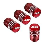 QINGTECH 4pcs for Jeep Valve Stem Caps,Tire Caps for Car,Motorbike,Trucks,Bike and Bicycle Aluminum