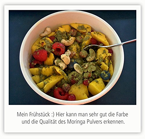 Bio Moringa Pulver (Blattpulver, Moringapulver) in geprüfter Bio-Qualität (DE-ÖKO-022) (250g) (1 x 250 g) – Bild 4
