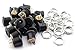 TOTOT 20 Pack 5.5mm x 2.1mm 3 Pin Female DC Power Jack Panel Mount Screw Nut Kit DC Socket Electrical Plug