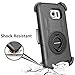 BENTOBEN Case for Galaxy S6 Edge, Shockproof Heavy Duty Protection Hybrid Rugged Rubber Case with Built-in Rotating Kickstand Belt Swivel Clip Holster Cover for Samsung Galaxy S6 Edge/SM-G925,Black