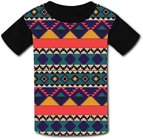 TreeweenS Tribal Hawaii Style T-shirts Tee Shirt for Kids Tops Costume Black S