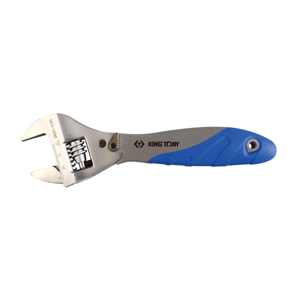 KING TONY 363110R Wrench Ajustable, Repris Rapida, 250mm Apertura 32mm for DIYers & Professionals, Designed for Repair and Installation tasks, 250mm, 32mm
