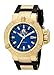 Invicta Men's 1150 Subaqua Noma III GMT Blue Dial Black Polyurethane Watch
