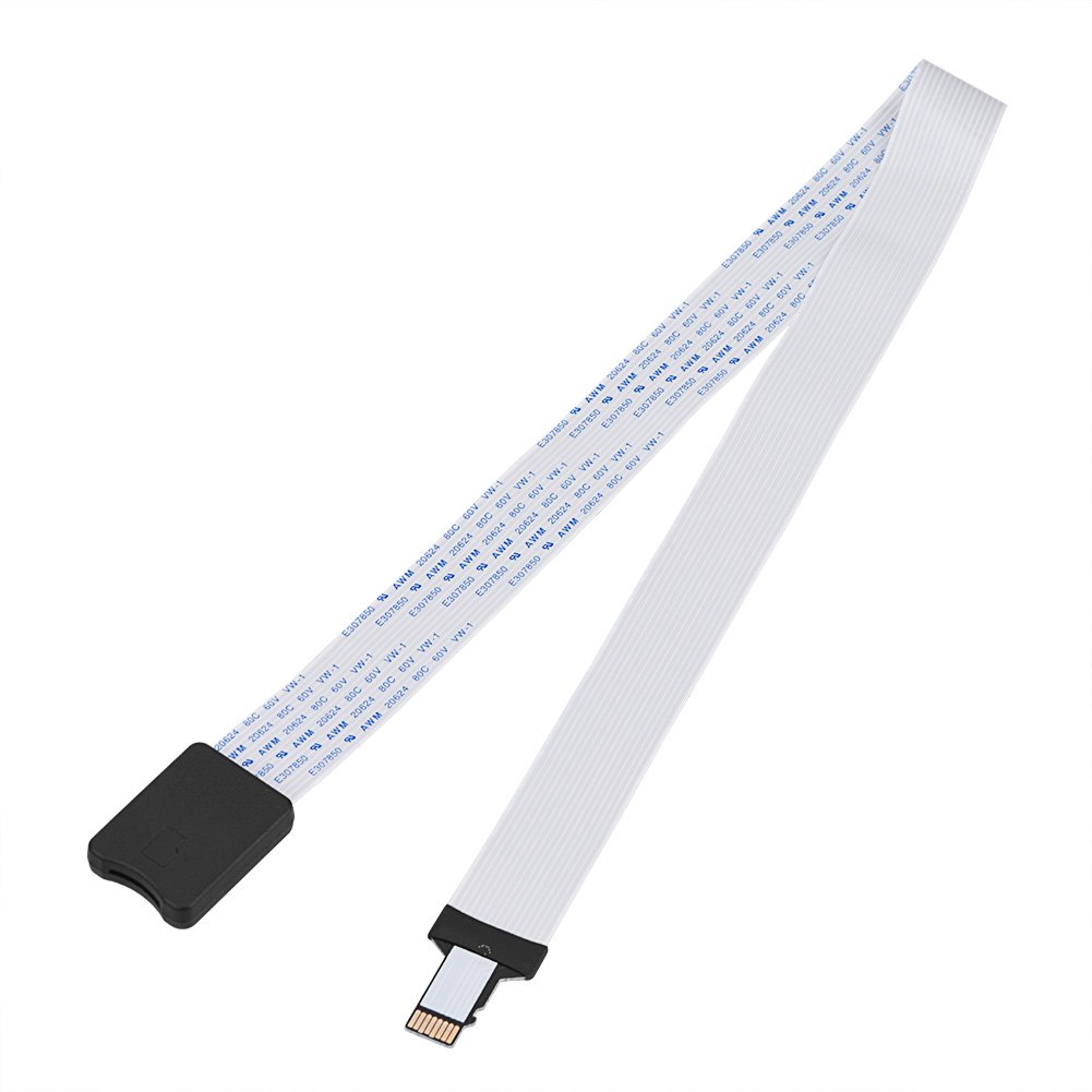 Yoidesu Extension Cable,TF to Micro SD,TF Card Extension Cable,Micro SD Memory Card Slot to TF Card Extender Adapter for SanDisk/for Arduino/GPS/DVR/Dash Cam/Tablet(48cm)