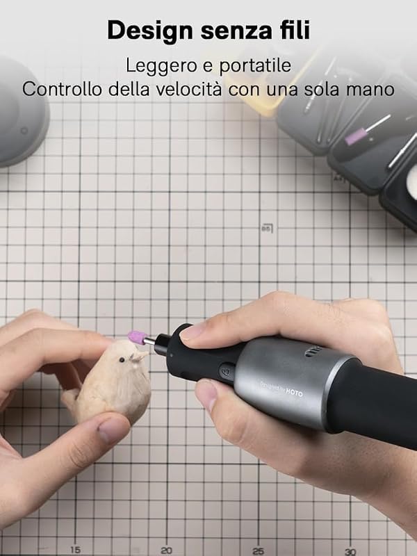 Utensile Multifunzione Rotativo Senza Fili, 5 Velocità 5000-25000 RPM