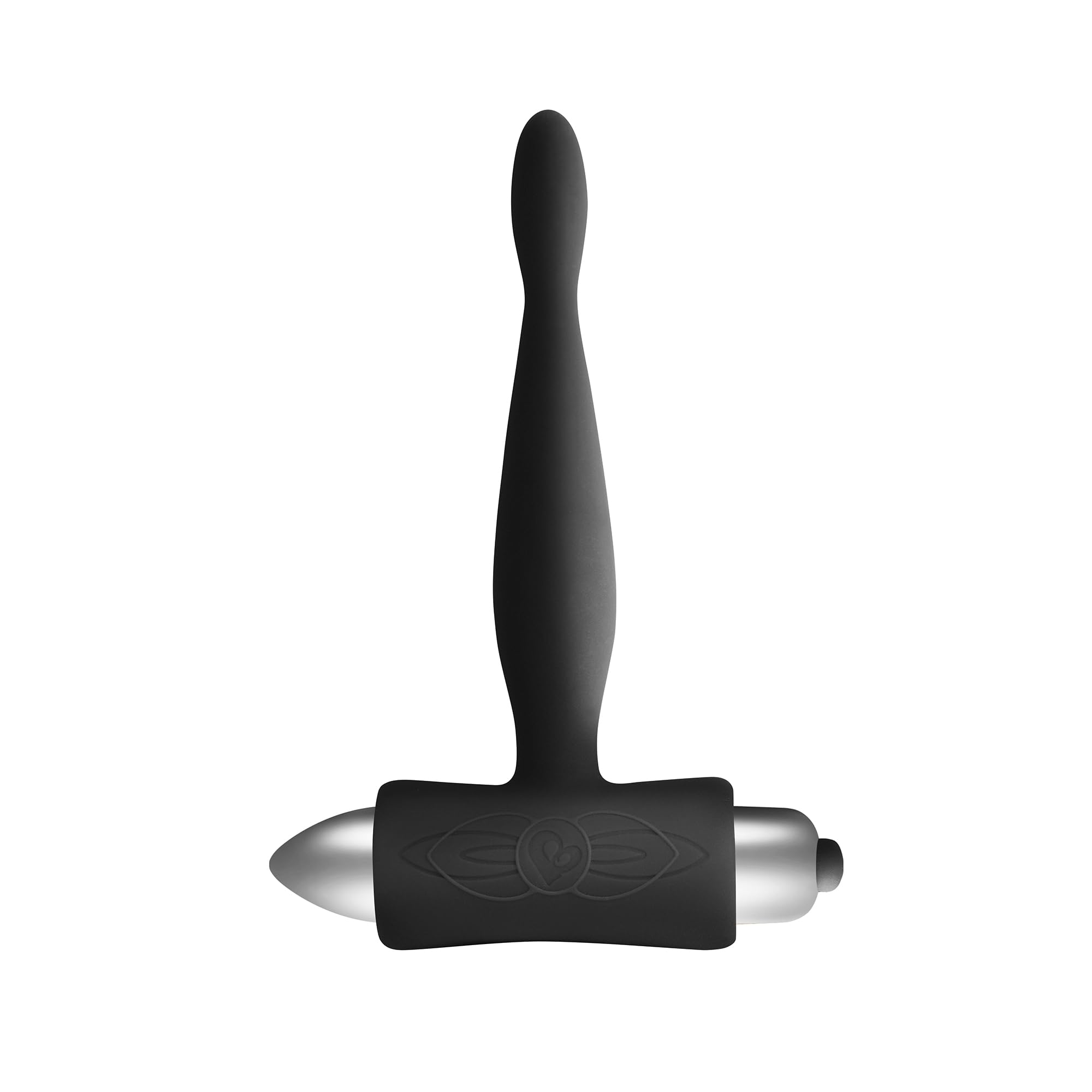 Rocks Off Petite Sensations Teazer Black –Slimline Anal Tickler, 7 Modes (3 Speeds & 4 Patterns), Tapered Shaft, Water-Resistant, Quiet Operation, 80g