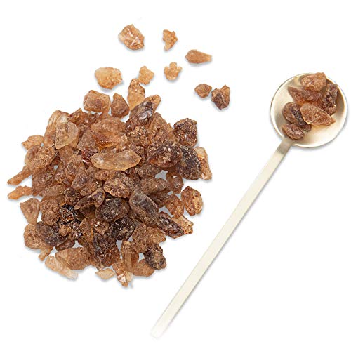 Tea Forte Amber Rock Sugar for Tea and Coffee, Pure Cane Sugar Crystals