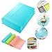 Jewelvwatchro 4 Packs Fridge Pads, Waterproof Refrigerator Mats Fridge Liner Shelf Mats Table Mats for Shelves, Cabinets Storage Kitchen and Placemats
