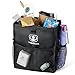 Barbarians Mini Car Trash Can, Auto Garbage Holder Litter Bag Rack Organizer Hanging Seat Black