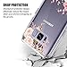 Galaxy S8 Plus Case, S8+ Case, JAHOLAN Girl Floral Clear TPU Soft Bumper Slim Flexible Silicone Cover Phone Case for Samsung Galaxy S8 Plus (S8+) - Rose Flower