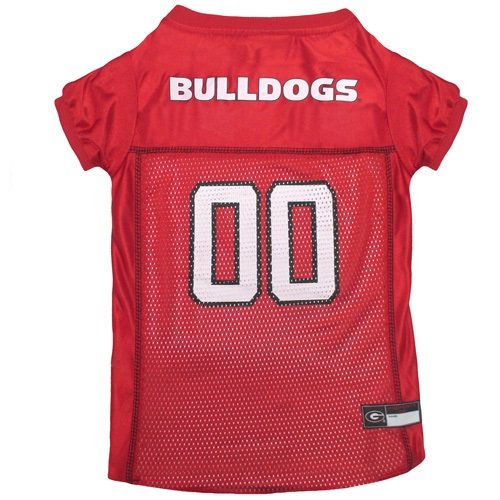 NCAA Dog Jersey, Large, University of Georgia Bulldogs