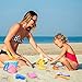 YIZI Beach Toy Set - Soft Mesh with Backpack Mesh Bag - Over Fun Sand Toys Set for Girls and Boys Kids Outdoor Toys