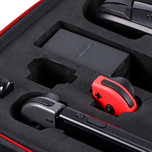 Zadii Hard Carrying Case Compatible with Switch OLED Model and Nintendo Switch, Travel Case fit Poke Ball Plus and Pro Controller