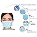 SOOQOO 200 Count 3 Ply Mask Disposable Earloop Face Masks,Blue