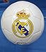Official Licensed FC Real Madrid CHRISTIANO RONALDO & Squad Size 5 White & Gold Stripe Soccer Ball - w/ Ronaldo Image & santiago bernabéu stadium image in the background