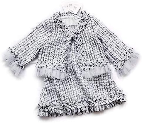 Amazon Hikari Baby 卒園式や七五三にも ノーカラーツイードジャケット ワンピース セットアップ 上品 女の子 ガールズ フォーマル 入園式 卒業式 ドレス お出掛け お食事会 フォーマル 通販