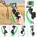 Fantaseal 3-Axis Inertia Gyro Stabilizer w/ GoPro Remote Control Holder Clip for GoPro Grip Handle GoPro Stabilizer GoPro Gimbal for GoPro Hero 5 / 4 / 3+ /3 / Hero+LCD