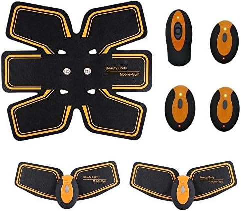 Abdominal Muscle Toning Belt Muscle Fitness Multi-mode electric Abdominal Toning Belt Muscle Exercise Pads for Men and Women For Lose Weight, Massage, Fitness, Abdominal Exercise (Rechargeable)