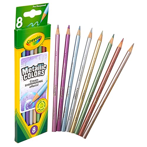 Crayola Metallic Colored Pencils, Long, 8Pack Pricepulse