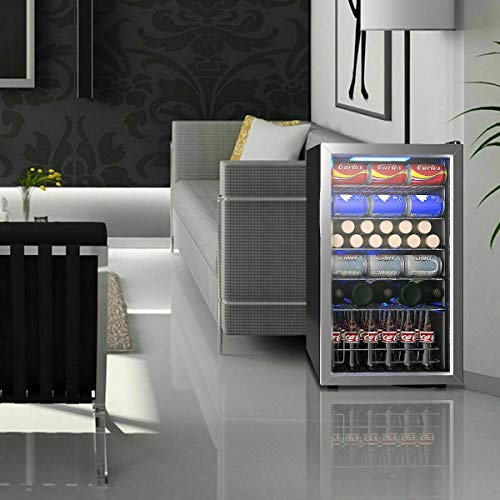 1 COSTWAY+Beverage+Refrigerator+Dispenser+Machine
