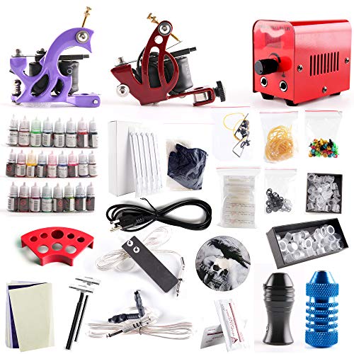 1Tattoo World Premium Tattoo Kit-Otw-Ktr225A, 2 Tattoo Machines With All The Essentials (325142514070)