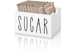 Sugar Packet Holder for Coffee Bar, Acrylic Sugar Packets Caddy, Sugar Packet Container, Sugar Packets Dispenser Sugar Packet