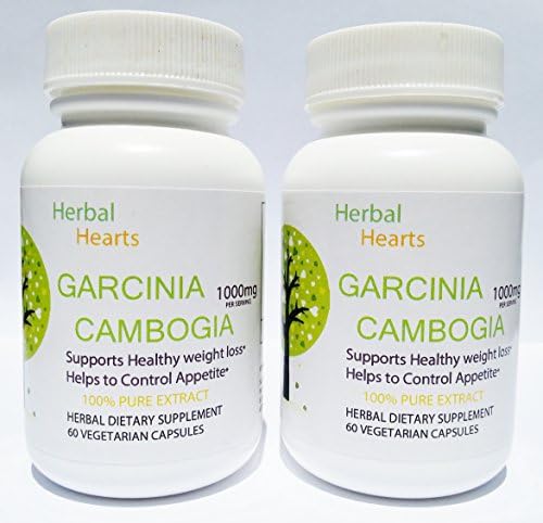 Garcinia Cambogia 1200mg- All Natural and Pure Weight loss supplement (2 Bottles x 120 Caps)