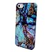 iPhone SE 5s Case, Wastou [Marble Stone Pattern Series] Soft TPU Creative Case for iPhone SE 5s (Magic Blue)