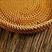 100% Handmade Weaved Storage Bin Fruit Basket Rattan Hamper Wicker Tray Weaving Rack Holder Dining Room Small Container Box Natural Decor Serving Handcrafted Bowl Organizer Serving Snack Dish Display