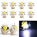 Grandview Car B8.4D COB 1SMD White LED Lamps Dashboard Side Indicator Lights Instrument Panel Bulb Light 12V (white)