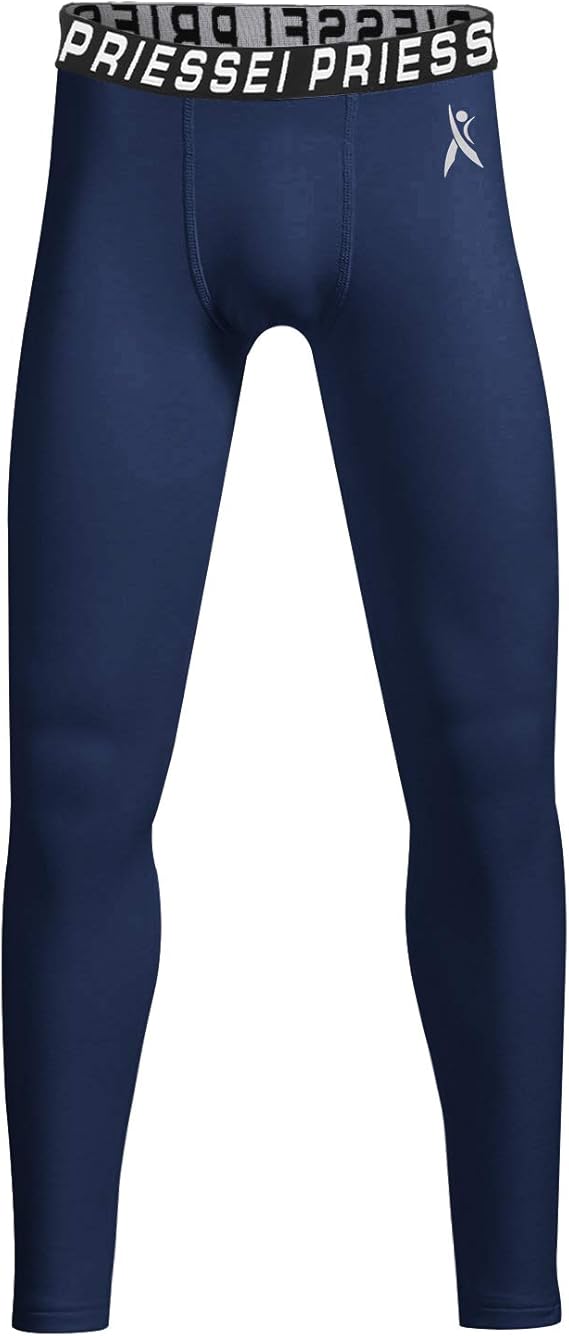 Priessei Youth Compression Pants Boys Leggings Sports