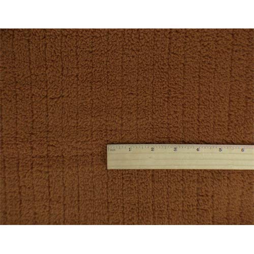 Squash Orange Ribbed Sherpa Fleece, Fabric by The Yard - Thumbnail 2