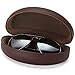 ALTEC VISION Sunglasses Case - Fits Extra Large Frames - Brown