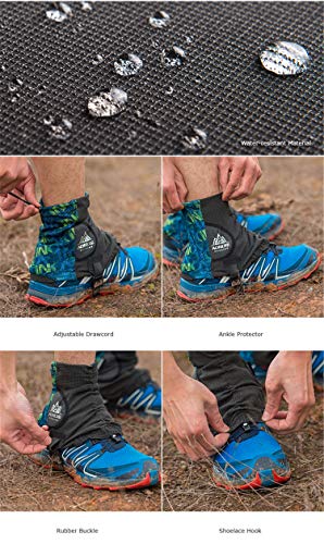 Win.deeper Hommes Femmes Trail Gaiters Guêtres Basses Trail Guêtres De Course