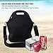 Lunch bag, ASILA Neoprene Reusable Lightweight Washable Insulated Lunch Tote/Lunch Box/Cooler Bag for Women, Adults, Kids, Girls with Shoulder Strap&Zip Closure (LLBB1001)