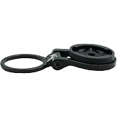K-Edge Race Stem Bicycle Computer Mount, Garmin, Black | Versatile Cycling Computer Mount With Three Positions, CNC Aluminum, Low Stack Height, And Garmin Compatibility.