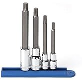 GEARWRENCH 4 Pc. 3/8" & 1/2" Drive Extra Long Triple Square Bit Socket Set, Metric - 80572