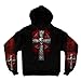 Hot Leathers mens Motorcycle novelty hoodies, Black, 2X US