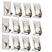 uxcell 26mmx14mm Picture Photo Frame Metal Spring Turn Clip Hanger Siver Tone 12pcs