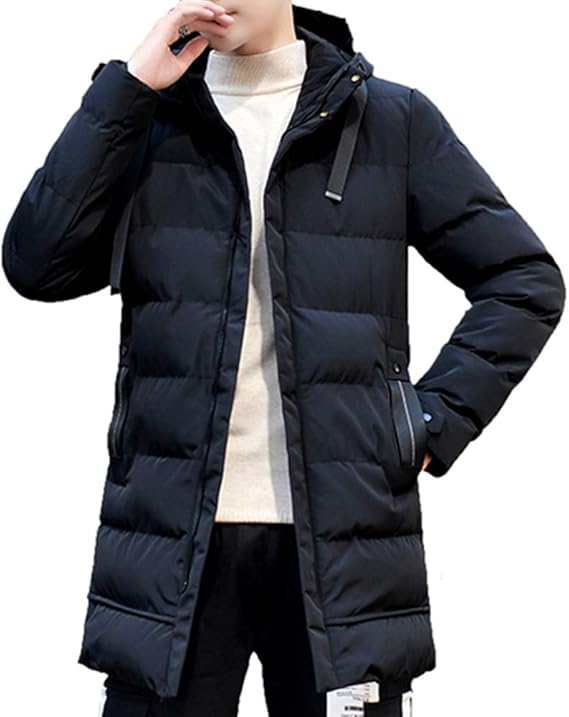 Amazon ロング ダウンジャケット メンズ ジャケット コート 中綿 フード付き カジュアル ダウンジャケット 大きいサイズ アウトドア 冬服 メンズ コート ジャケット 通販