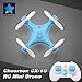 Cheerson CX-10 4CH 2.4GHz 6 Axis Gyro LED Rechargeable Mini Nano RC UFO Quadcopter - Blue
