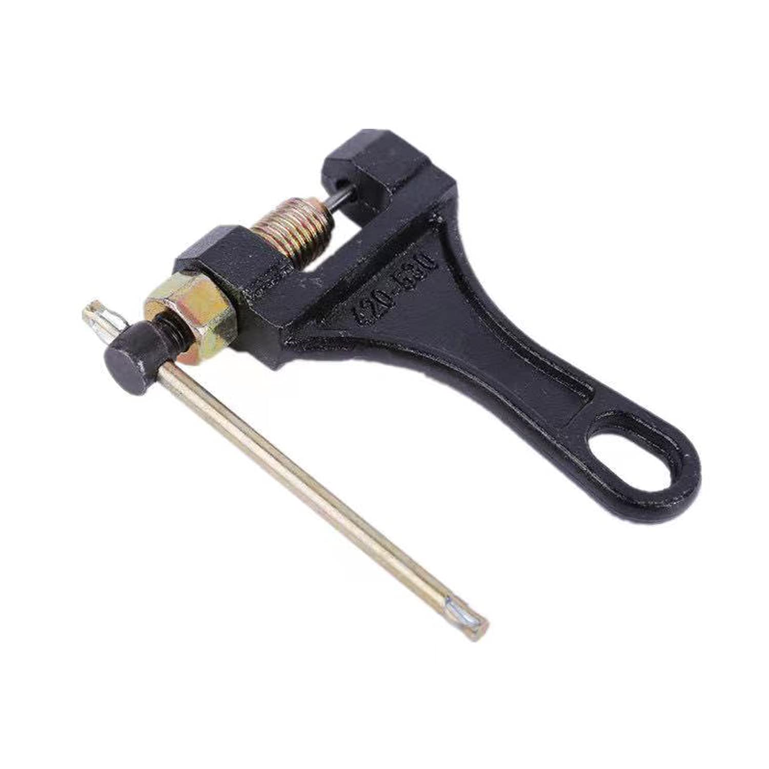 Photo 1 of LUPING Chain Breaker Tool for 420-530 Roller Chain, Molybdenum Steel, Single Strand, Adjusts 420mm, 428mm, 520mm, 525mm, 528mm, 530mm Chains for ATVs, Dirt Bikes, GO Karts, Scooters, Pit Bikes
