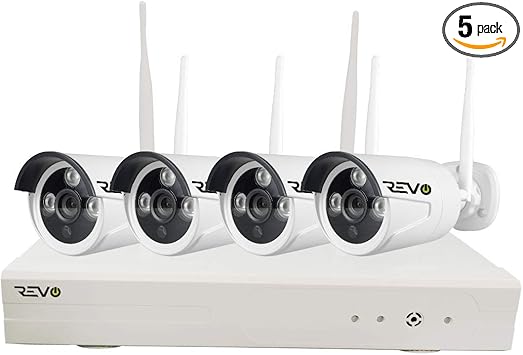 Revo America Wireless 8ch Security System 1tb Hdd Full Hd Wi Fi Nvr 4 X 1080p Indoor Outdoor Bullet Cameras Remote Access Via Smart Phone