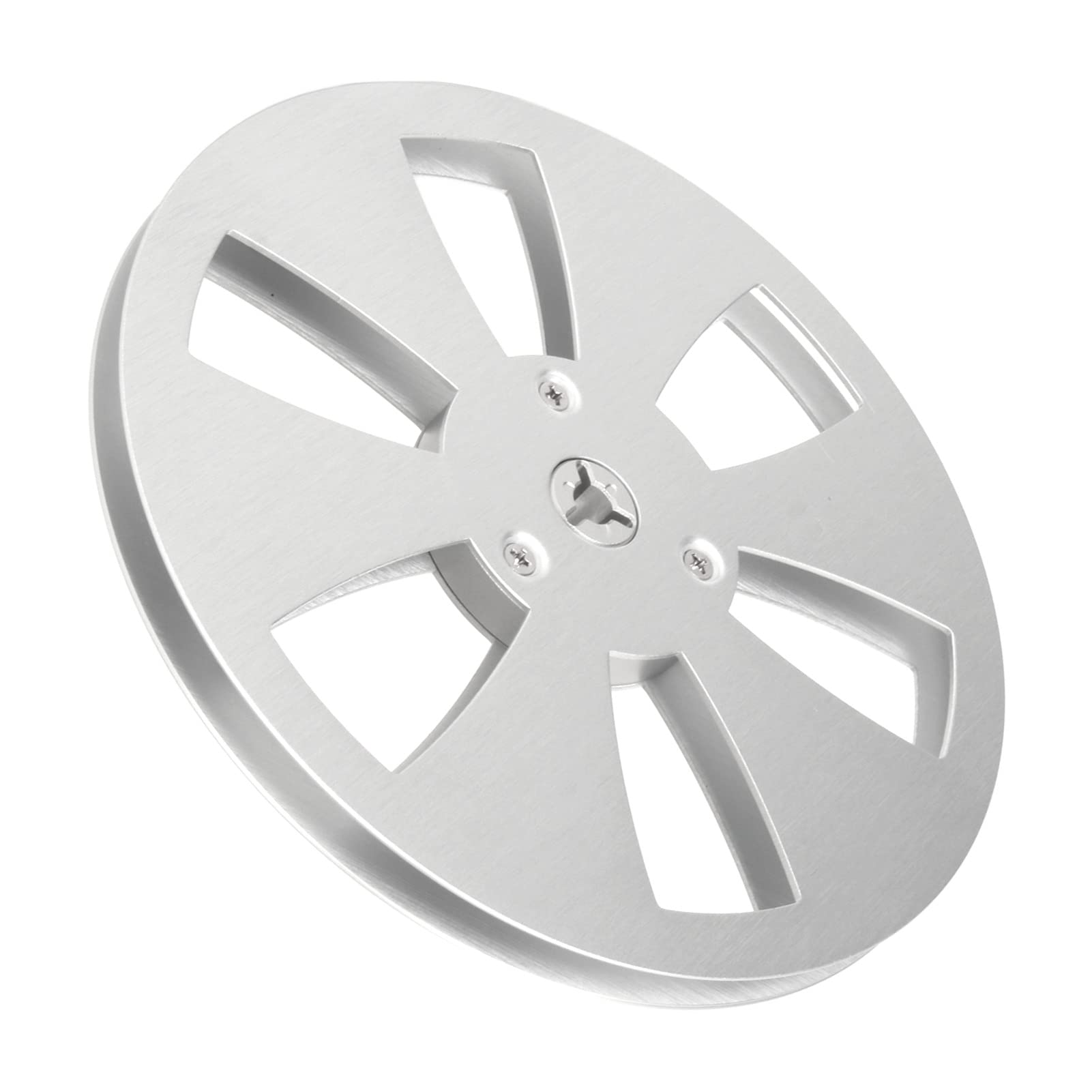 Photo 1 of 1/4 7 Inch Empty Reel for Reel to Reel Tape Recorder for Open Reel Sound Deck, Aluminum Alloy Recording Takeup Reel with 6 Hole, Replacement Opening Machine Part
